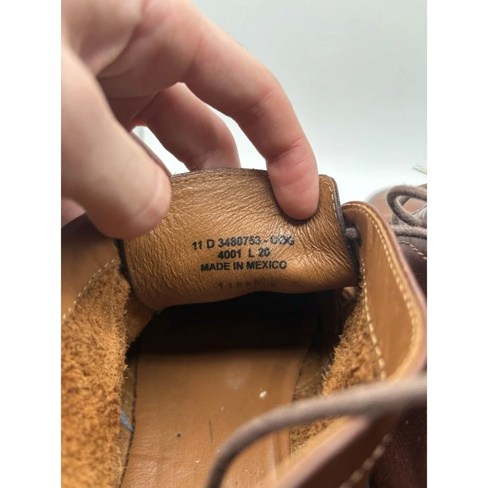 Frye Mens Brown Leather Paul Chukka Boots‎ Laced Size 11D Ankle